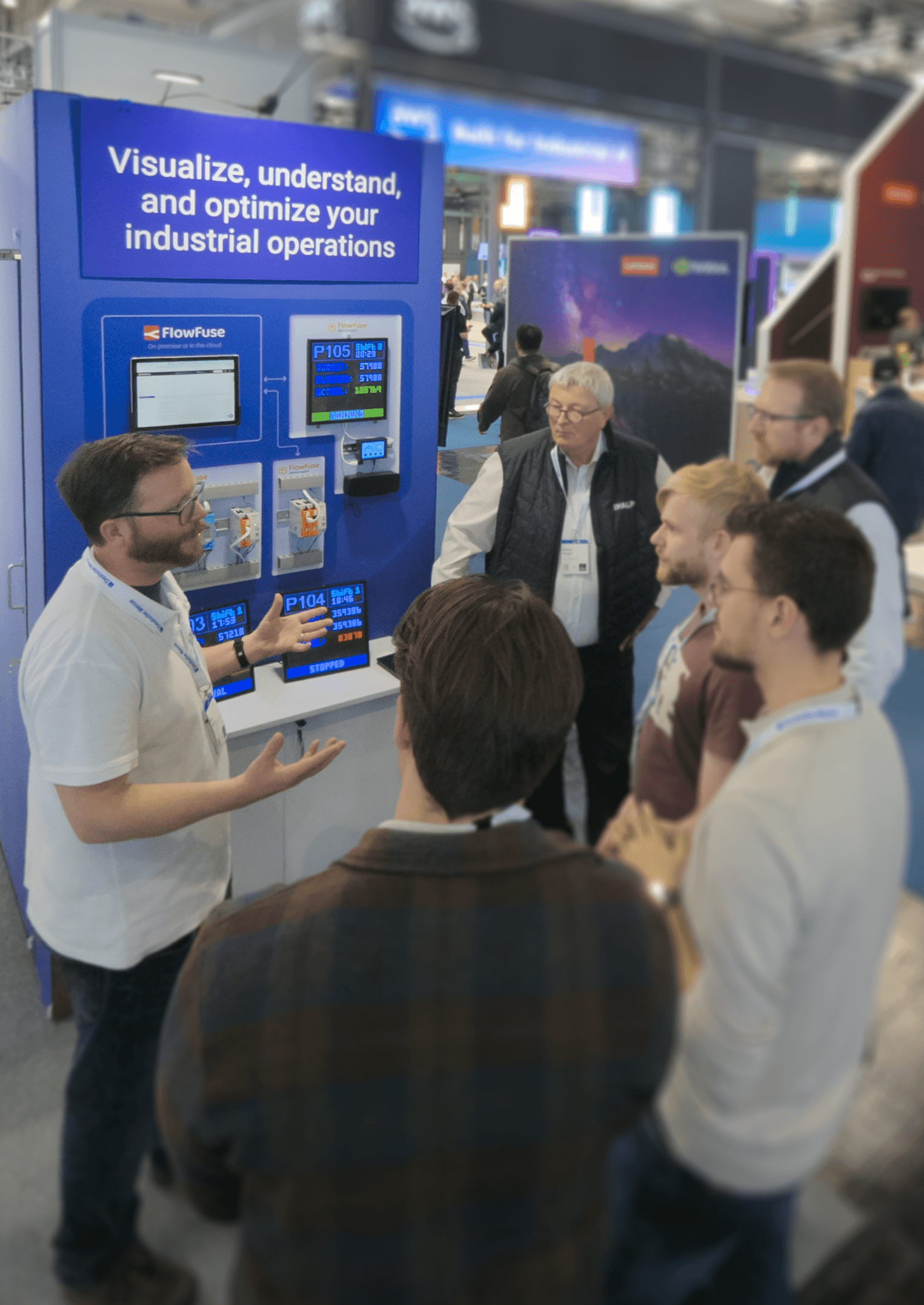 Image of people attending the FlowFuse demo.